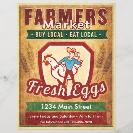 農家市場生卵 チラシ