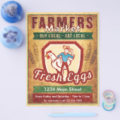 農家市場生卵 チラシ (シングル)