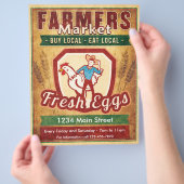 農家市場生卵 チラシ (手)