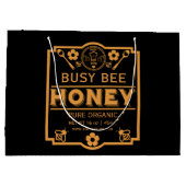農家市場蜂蜜瓶 ラージペーパーバッグ (裏面)