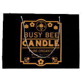 農家市場蜂蜜蠟燭 ラージペーパーバッグ (裏面)