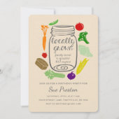 農家市場誕生日招待状 招待状 (正面)