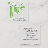 農家市場野菜グリーンピース スクエア名刺 (正面/裏面)