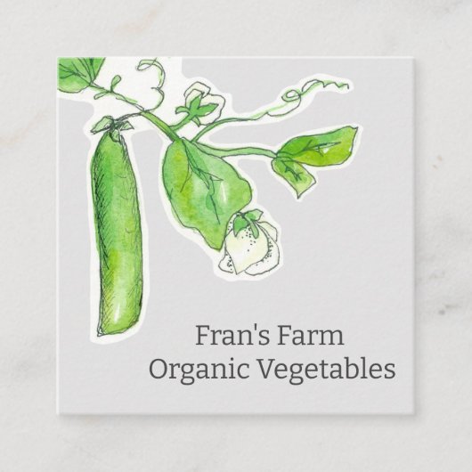 農家市場野菜グリーンピース スクエア名刺 (正面)