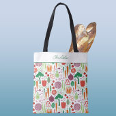 農家市場野菜パーソナライズされた トートバッグ