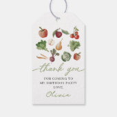 農家市場野菜誕生日ギフトラベル ギフトタグ (裏面)