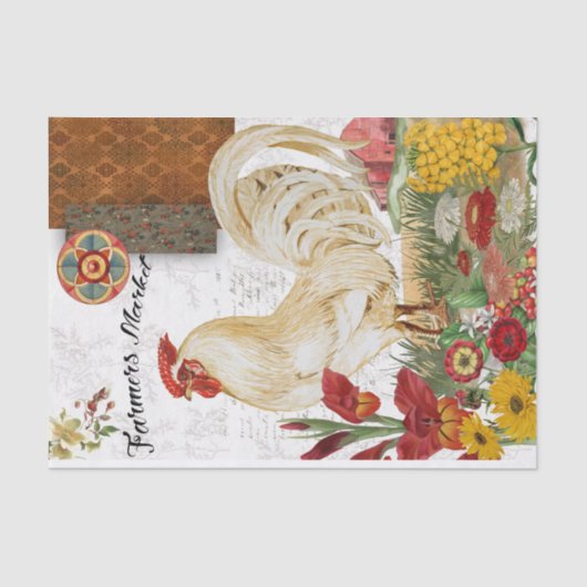 農家市場鶏 薄葉紙 (正面)