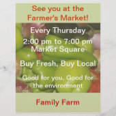 農家市場 チラシ (正面)