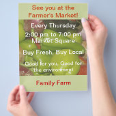 農家市場 チラシ (手)