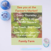 農家市場 チラシ (シングル)