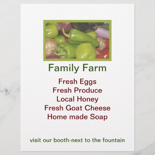 農家市場 チラシ (裏面)