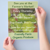 農家市場 チラシ (手)