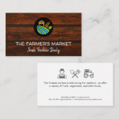 農家市場 | ファームアイコン 名刺 (正面/裏面)