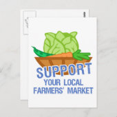 農家市場 ポストカード (正面/裏面)