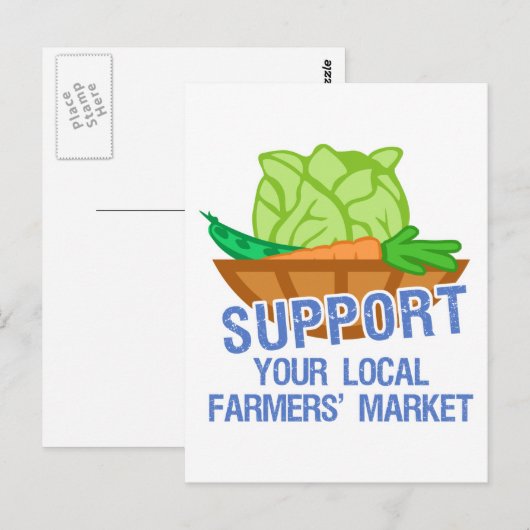 農家市場 ポストカード (正面/裏面)