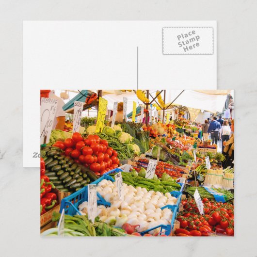 農家市場 ポストカード (正面/裏面)