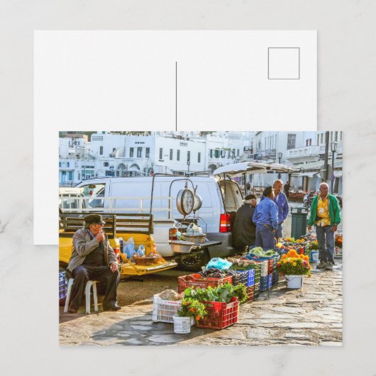 農家市場 ポストカード (正面/裏面)