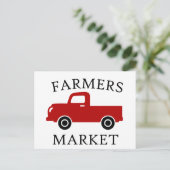 農家市場、レッドトラック ポストカード (スタンド正面)