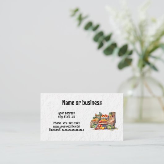 農家市場 名刺 (スタンド正面)