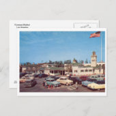 農家市場、旧車、ロサンゼルスヴィンテージ ポストカード (正面/裏面)