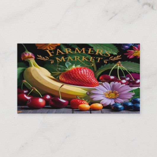 農家市場(A) 名刺 (正面)