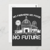 農家支誇りを持った援農業食品農業 ポストカード (正面/裏面)