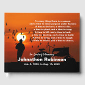 農家日没「刈り取り時」記念碑 ゲストブック (正面)