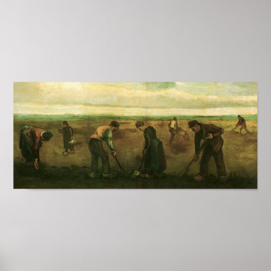 農家植栽ポテトファンゴッホファインアート ポスター (正面)