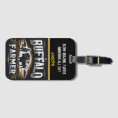 農家気にのバイソン ラゲッジタグ (正面横)