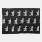 農家牛の肉肉切りアートスモールホルダー キッチンタオル (横)