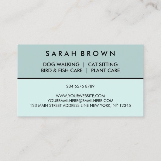 農家獣医 名刺 (裏面)