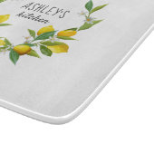 農家用水彩レモンパーソナライズされた カッティングボード (角)