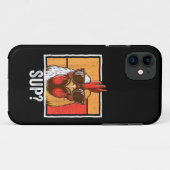 農家用鶏サングラスおもしろい動物農場 Case-Mate iPhoneケース (裏面(横))