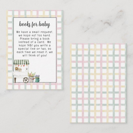 農家男女兼用マーケットブックカード エンクロージャーカード (正面/裏面)