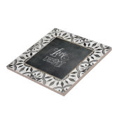 農家白黒脚本ラブディークパターン タイル (側面)