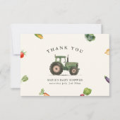 農家直送のブライダルシャワーのお礼 サンキューカード (正面)