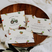 農家直送のブライダルシャワー サンキューカード