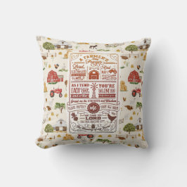 農家祈りの言葉ファーム クッション