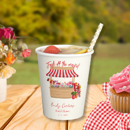 農家素朴の市場からの新しいブライダルシャワー 紙コップ