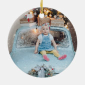 農家素朴トラックのクリスマスオーナメント セラミックオーナメント (裏面)