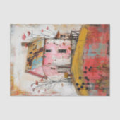 農家素朴ミックスメディアアートデコップページ 薄葉紙 (正面)