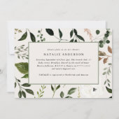 農家素朴植物台本スタッグベビーシャワー 招待状 (裏面)