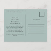 農家素朴植物台本スタッグベビーシャワー 案内ポストカード (裏面)