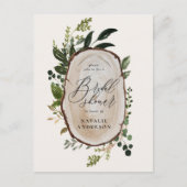 農家素朴植物台本ブライダルシャワー 案内ポストカード (正面)