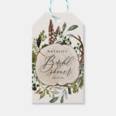 農家素朴畜舎植物園ブライダルシャワー ギフトタグ (正面)