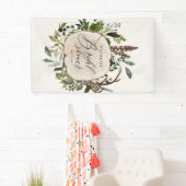 農家素朴畜舎植物園ブライダルシャワー 横断幕 (インサイチュ)