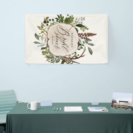 農家素朴畜舎植物園ブライダルシャワー 横断幕 (トレードショー)