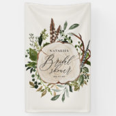 農家素朴畜舎植物園ブライダルシャワー 横断幕 (縦)