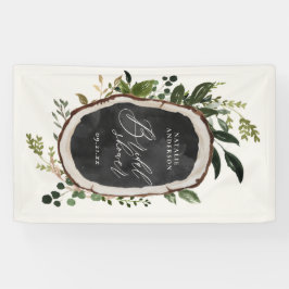 農家素朴畜舎植物園ブライダルシャワー 横断幕