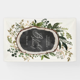 農家素朴畜舎植物園ブライダルシャワー 横断幕